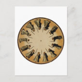 Eadweard Muybridge Couple Waltzing Phenakistoscope Briefkaart (Voorkant)