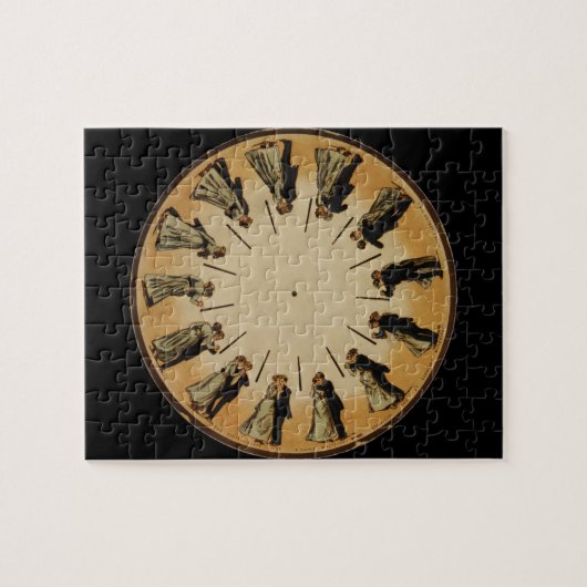 Eadweard Muybridge Couple Waltzing Phenakistoscope Legpuzzel (Horizontaal)