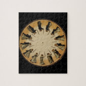 Eadweard Muybridge Couple Waltzing Phenakistoscope Legpuzzel (Verticaal)