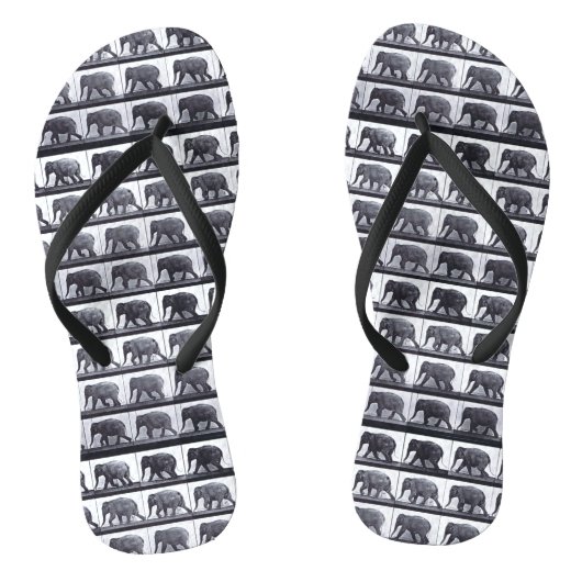 EADWEARD MUYBRIDGE ELEPHANT Slim Strap FlipFlops Teenslippers (Voetbed)