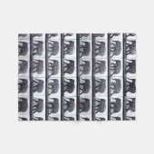 EADWEARD MUYBRIDGE:Elephant Waling Fleecy Blanket Fleece Deken (Voorkant (Horizontaal))