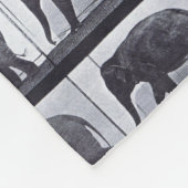 EADWEARD MUYBRIDGE:Elephant Waling Fleecy Blanket Fleece Deken (Hoek)