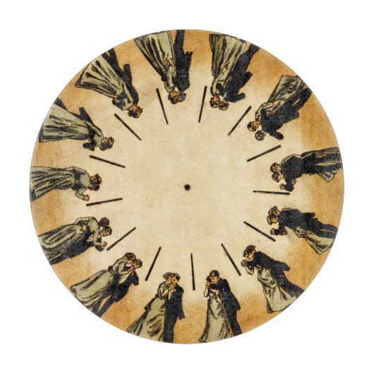 Eadweard Muybridge's phenakistoscope, 1893 Snijplank (Voorkant)