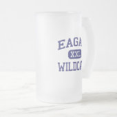 Eagan - Wildcats - High School - Eagan Minnesota Matglas Bierpul (Voorkant rechts)