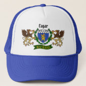 Eagar Irish Shield gepersonaliseerd Trucker Pet (Voorkant)