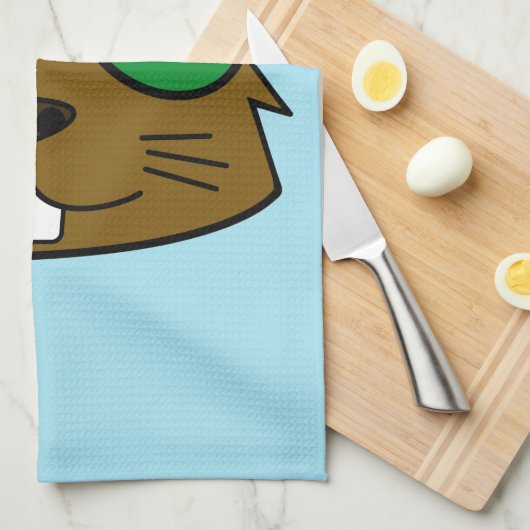 Eager Beaver Theedoek (Quarter Fold)