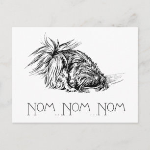 Eager Eater Peke Briefkaart