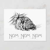 Eager Eater Peke Briefkaart (Voorkant)