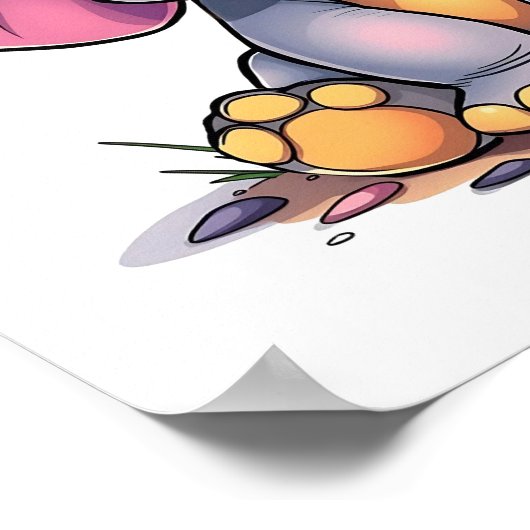 Eager Elephant  | Cute Cartoon Kid's Nursery Art Poster (Hoek)