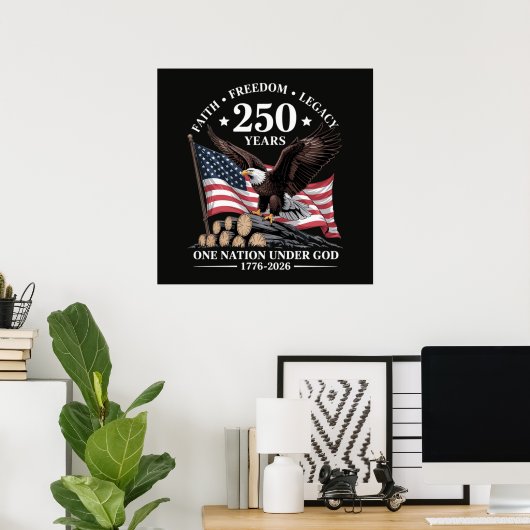 Eagle 250ste verjaardag VS Poster (Thuiskantoor)