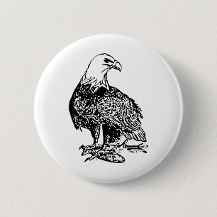 Eagle 2 ronde button 5,7 cm
