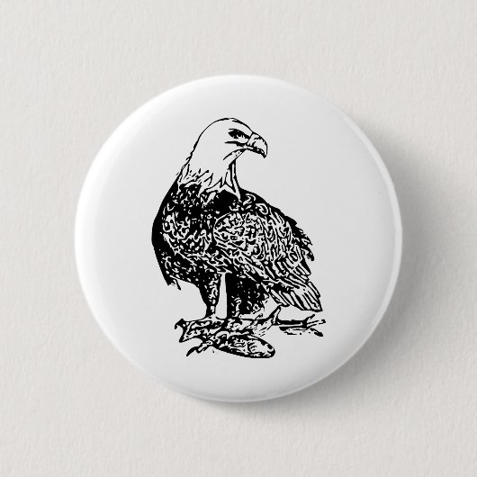 Eagle 2 ronde button 5,7 cm (Voorkant)