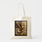 Eagle 3D Paper Art Design T-shirt Tote Bag (Voorkant)