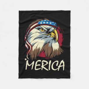 Eagle 4 juli Amerikaans Fleece Deken