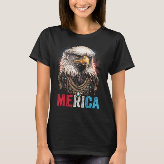 Eagle  4th of July American Flag USA Patriotic Ame T-shirt (Voorkant)