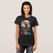 Eagle  4th of July American Flag USA Patriotic Ame T-shirt (Voorkant volledig)