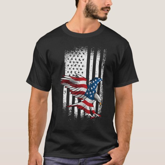 Eagle 4th Of July Independence Day Patriotic Ameri T-shirt (Voorkant)
