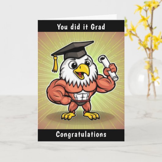 Eagle-Afstuderen Kaart (Gele Bloem)