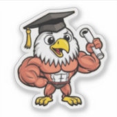 Eagle-Afstuderen Sticker (Voorkant)