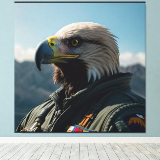EAGLE AIR COMMANDER ART PRINT NR. 1 (Insitu (Houten vloer))