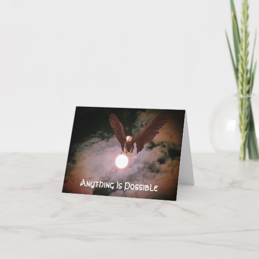 Eagle Alles is mogelijk Inspirerend Kaart (Voorkant)