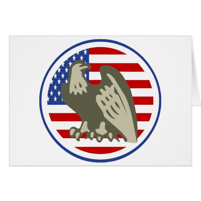 Eagle American Flag (Voorkant Horizontaal)