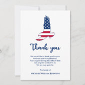 Eagle American Flag Army Veteran Bedankkaart (Voorkant)