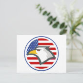Eagle American Flag Briefkaart (Staand voorkant)