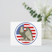Eagle American Flag Briefkaart (Staand voorkant)