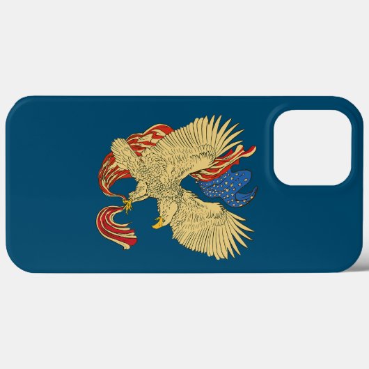 Eagle American Flag Case-Mate iPhone Case (Achterkant (horizontaal))