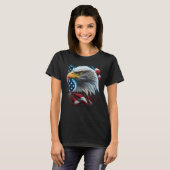 Eagle American Flag Graphic for Men Women Boys Gir T-shirt (Voorkant volledig)