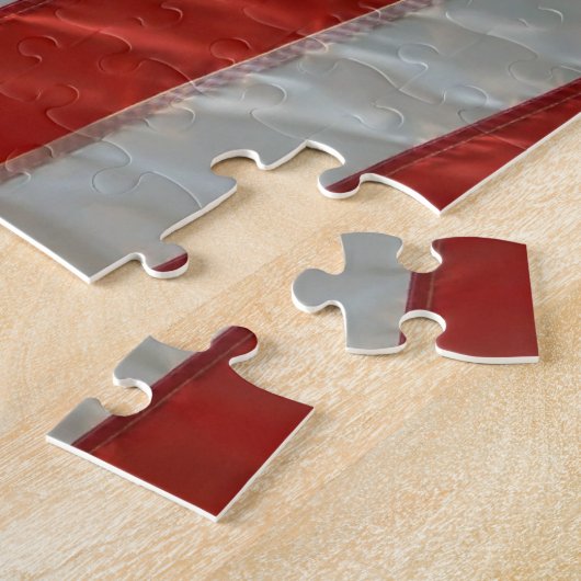 Eagle American Flag Puzzle Legpuzzel (Zijkant)