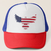 Eagle American Flag Trucker Pet (Voorkant)