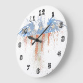 Eagle American Flag Wall Clock Grote Klok (Hoek)
