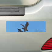 Eagle and Arrow Weather vane blue skys Bumpersticker (Op auto)