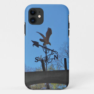 Eagle and Arrow Weather vane blue skys iPhone 11 Hoesje