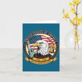 Eagle And Flag 1776-2026 250th Birthday America Kaart (Gele Bloem)