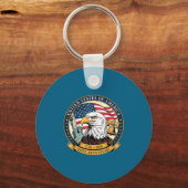 Eagle And Flag 1776-2026 250th Birthday America  Sleutelhanger (Voorkant)