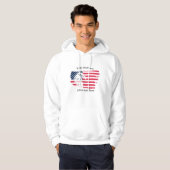eagle and flag hoodie (Voorkant volledig)