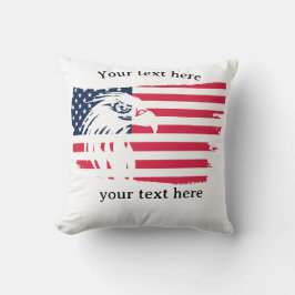 eagle and flag kussen