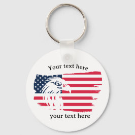 eagle and flag sleutelhanger