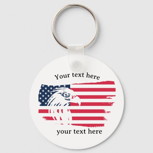 eagle and flag sleutelhanger (Voorkant)