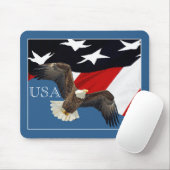 Eagle and Flag USA Muismat (Met muis)
