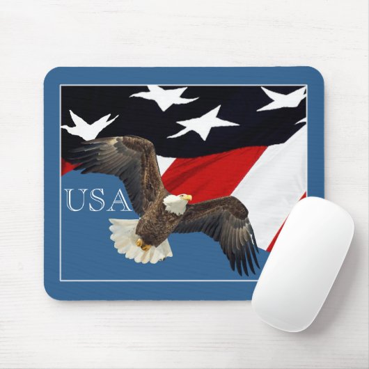 Eagle and Flag USA Muismat (Met muis)