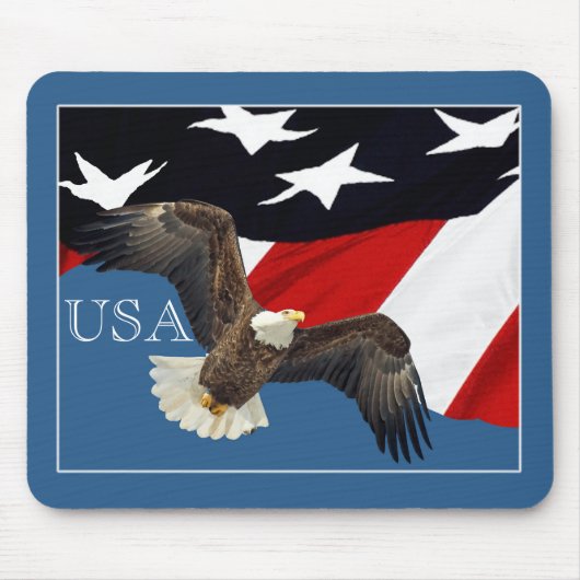 Eagle and Flag USA Muismat (Voorkant)