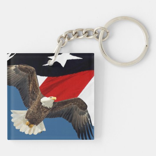 Eagle and Flag USA Sleutelhanger (Achterkant)