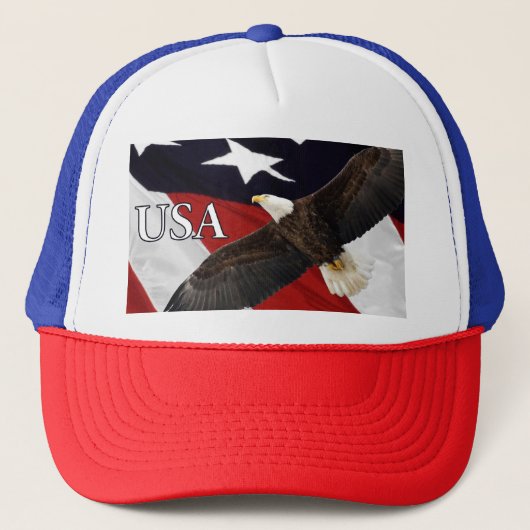 Eagle and Flag USA Trucker Pet (Voorkant)