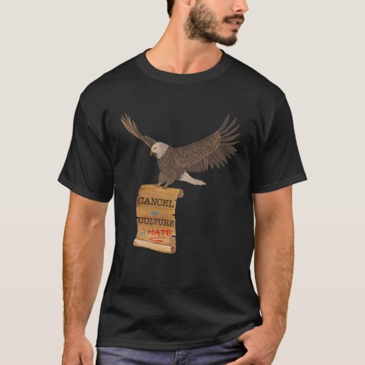 Eagle and Scroll Cancel Culture T-shirt (Voorkant)