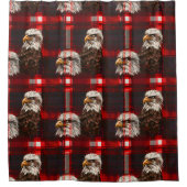  Eagle and Stars Curtain Celebrate USA in Style Douchegordijn (Voorkant)