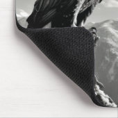 Eagle Animal Bird Wild Natuur Ink Schets Stijl Muismat (Hoek)